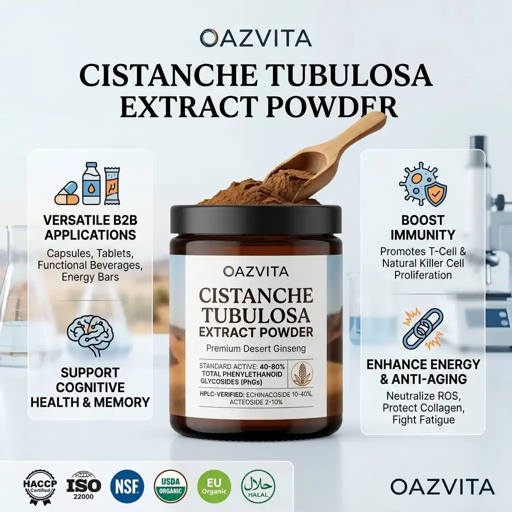 Cistanche Tubulosa Extract Powder Benefits: Overview, Uses, and More